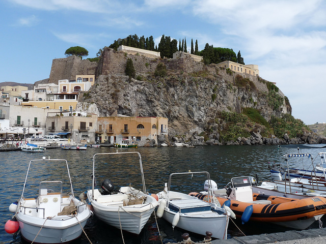 Lipari- The Citadel From Marina Corta