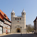 Bad Gandersheim, Blick vom Markt zur  Stiftskirche