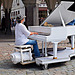 playing the white piano (in Lübeck)