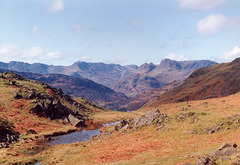 The Langdale Pikes from Loughrigg