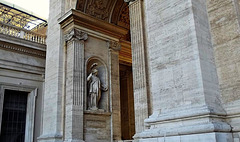 At the entrance of St. Peter's