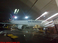 Air France Boeing 777 in JFK Airport, New York, NY, USA, 2015