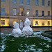 university snowmen