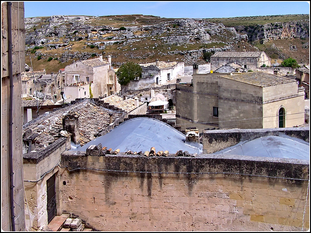 Matera : i tetti dei 'Sassi'