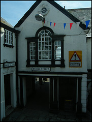 tight corner at Lyme Regis