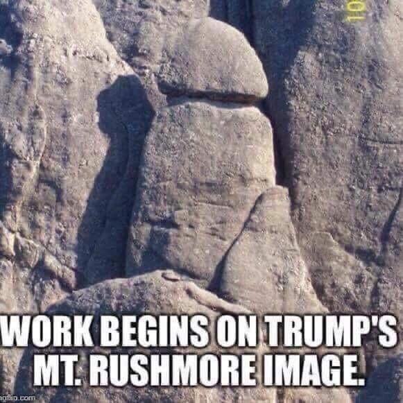 O&S (meme) - Trump & Rushmore