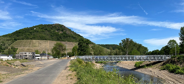 Behelfsbrücke bei Heppingen
