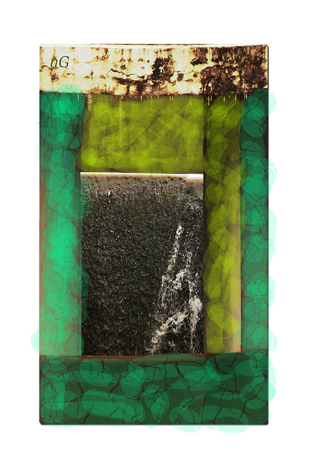 greenish framed