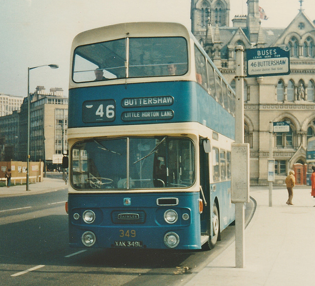 Bradford City Transport 349 (XAK 349L) – 23 Mar 1974