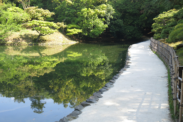 Parc de Ritsurin-koen à Takamatsu (Shikoku, Japon)