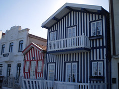 Costa Nova typical houses.