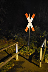 Xing point between two fences.