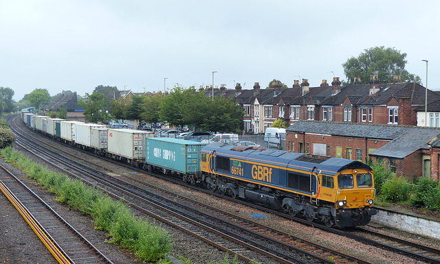 66741 at Eastleigh - 30 June 2020