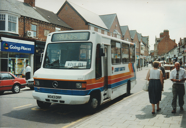 Stagecoach United Counties 343 (M343 DRP) in Rushden - 4 Aug 1999