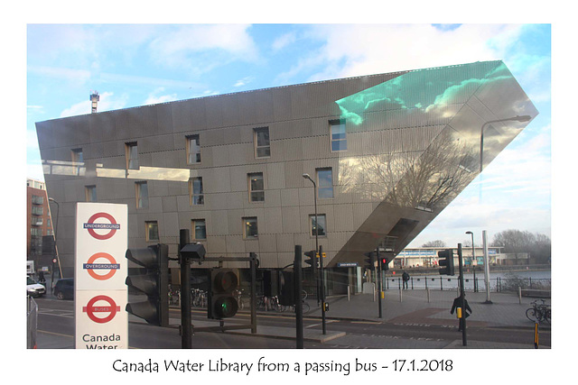 Canada Water Library from bus 17 1 2018