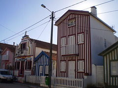 Costa Nova typical houses.