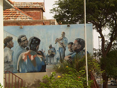 Mural of the Municipal School of Music.