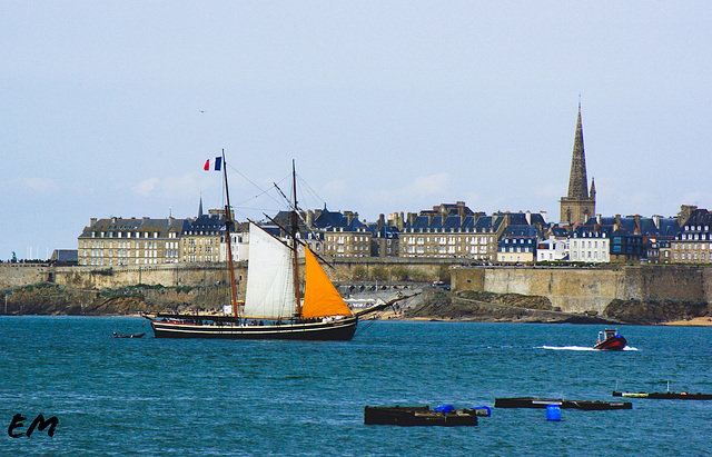 Saint Malo en vue