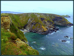 Cornwall coastal scene
