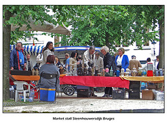 Market stall antiques Steenhouwersdijk Bruges