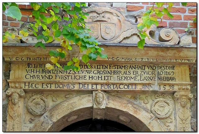 Kirchen-Tür / Inschrift
