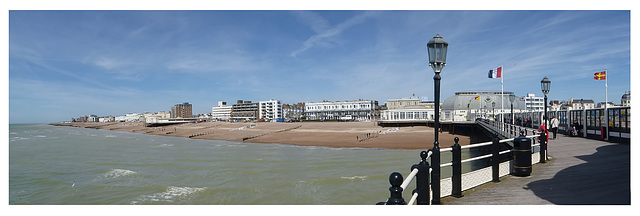 From Worthing Pier to the west 16 05 2019