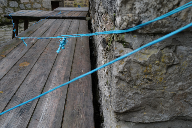 Cabrales, Bulnes, Picos de Europa, more blue rope