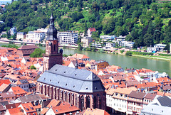 DE - Heidelberg - Heiliggeist-Kirche, seen from the castle