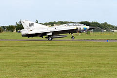 SAAB Sk35C Draken landing at RAF Waddington 5th July 2014