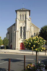 Vendée . église de Sallertaine .