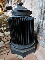 chester cathedral,one of the old c19 gurney stoves