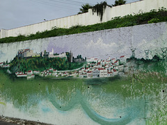 Alcácer do Sal and River Sado in mural.