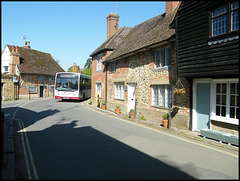 bus through the village