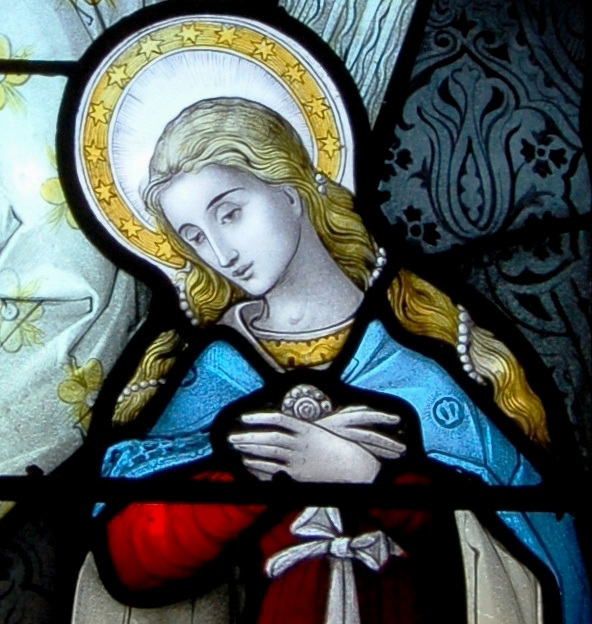 Detail of Stained Glass, Whitwell Church, Derbyshire