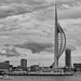 Spinnaker Tower and surrounds from Gosport
