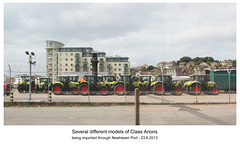 Claas Arions at Newhaven Port 23 6 2013