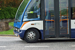 Dumfries town to hospital service bus at hospital