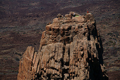 Bergsteiger auf der Spitze der Kathedrale