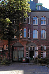 Das 'Wasserschlößchen' an der Dienerreihe, Speicherstadt Hamburg