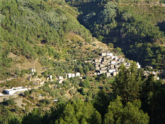 Overview to Piódão, a schist village.