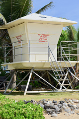 Lifeguard Station at Sandy Beach
