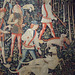 Detail from The Hunters Enter the Woods- The Unicorn Tapestries in the Cloisters, October 2010