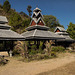 Pagoda-type shelters at the viewpoint