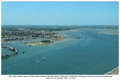 Explosion Museum in the Northwest of Portsmouth Harbour,  viewed from the Spinnaker Tower 27 5 2022