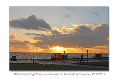 Never too late for an ice-cream - Sunset - Seaford Bay - 29.12.2015
