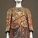 Detail of a Byzantine Mosaic Style Dress by Dolce & Gabbana in the Metropolitan Museum of Art, May 2018