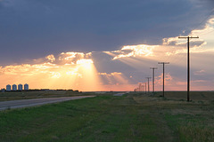 a sunset along Highway 32