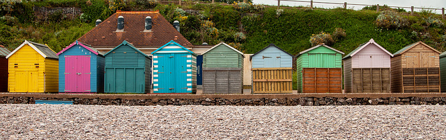Beach huts at Budleigh