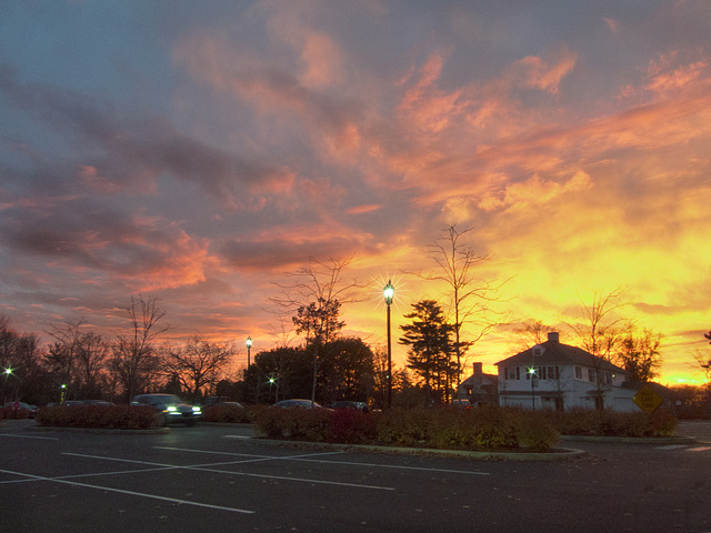 Sunset in Stamford, Connecticut