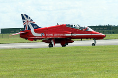 Red Arrows BAe Hawk T.1 XX325 at RAF Waddington 5th July 2014